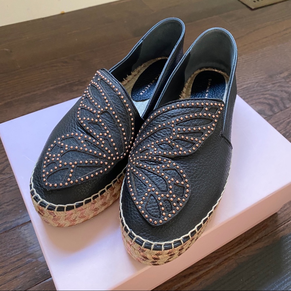 Sophia Webster Bibi Butterfly Espadrille Flat
